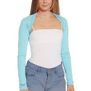 The UV Cool Shrug Sun Protective Shawl-Sky Blue